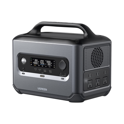 Estación de Energía Portátil 1200W (1024Wh) | 6 AC 1200 W | 2 USB-C 100W | 2 USB-A 22.5 W | 1 Toma de Encendedor |  2 Salidas CC5521 | BMS | WIFI | Bluetooth | APP  |  Tipo LiFePo4 | 3000 Ciclos de vida. 