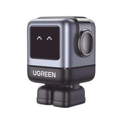 Cargador RobotGaN de 65W Serie UNO | 3 Puertos de Carga Rápida | 2 USB-C | 1 USB-A | PD 3.0 | QC 4.0 | Carga Inteligente | Tecnología GaN II | Zapato Magnético Extraíble | Carcasa Ignifuga | Pantalla LED