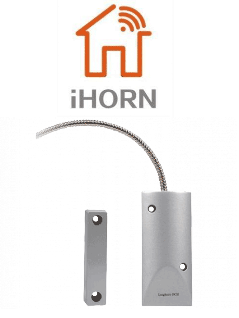 IHORN HO03I - Sensor Magnetico de Cortina Metalico /NC  compatible con paneles IHORN / RISCO / DSC / BOSCH .