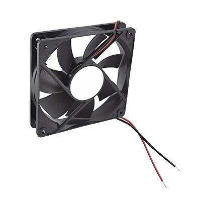Ventilador Anticondensante Axial Cuadrado, 12Vcc, 120x120x25 mm, 75.0 CFM, 1.9 W, 161 mA, 2200 RPM.