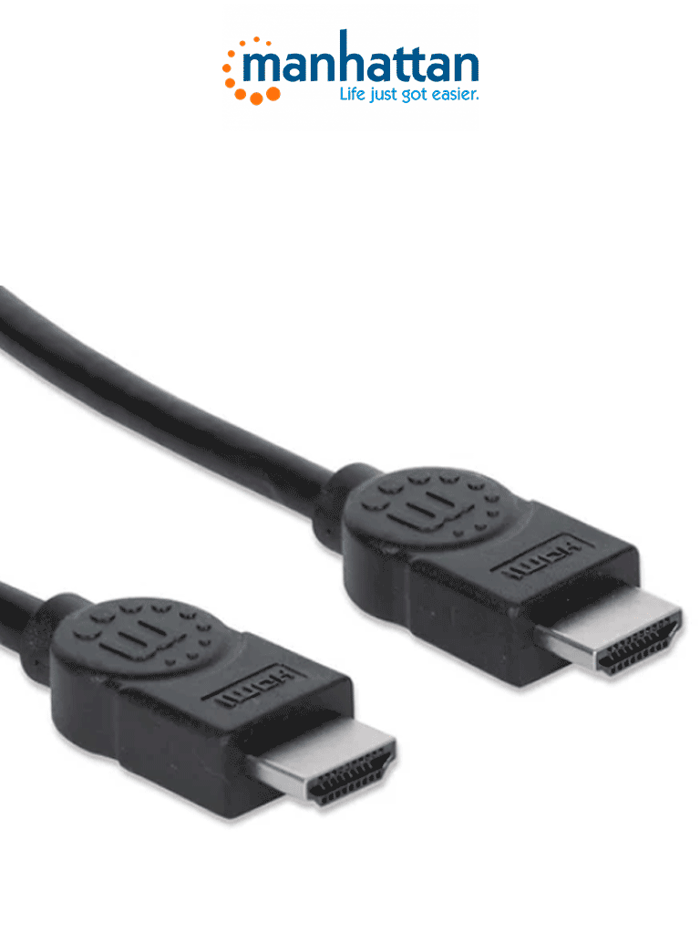 MANHATTAN 308458 - Cable HDMI de Alta Velocidad de 22.5 Metros/ Resolución 4k@30Hz/ Soprota 3D/ HDMI Macho a Macho/ Soporta Canal de Retorno de Audio (ARC)/ Blindado para Reducir Interferencia/