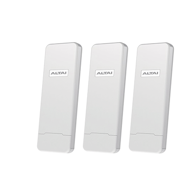 Paquete de 3 Puntos de Acceso C1N Super Wi-Fi, PTP y PTMP en 2.4 GHz , Con Antenas Integradas Sectorial de 70°, Alta Sensibilidad, Hasta 300 m a un Smartphone, Antena de 10 dBi, Soporta Fichas-Vouchers. Administración en Nube Gratis con INSIGHT