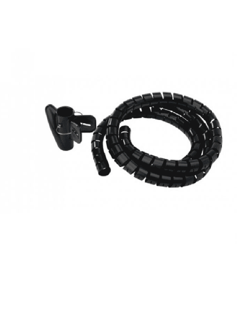 TVC 400-200N Organizador de Cable / Espiral / Color negro/ 1.5m / Rollo/ Diámetro 2cm 