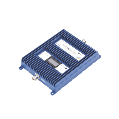 Amplificador de señal celular 4G LTE, 3G y VOZ. Especial para cubrir áreas de hasta 5000 Metros Cuadrados por ser de grado comercial e industrial. Soporta múltiples operadores, tecnologías y usuarios.
