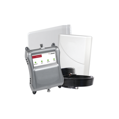 KIT de Amplificador de Señal Celular Connect 4G-X, especial para Datos 4G LTE, 3G y Voz. Mejora la señal en áreas de hasta 1900 metros cuadrados.