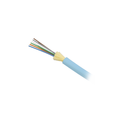 Cable de Fibra Óptica de 6 hilos, Interior, Tight Buffer, No Conductiva (Dieléctrica), Plenum, Multimodo OM3 50/125 optimizada, 1 Metro