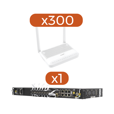 Kit 300 ONTs HG6145D2 + 1 OLT AN6001G16-AC 