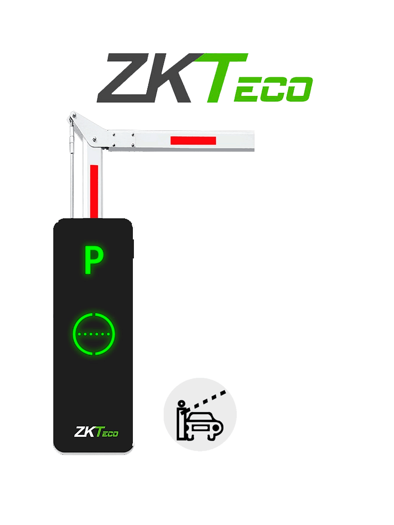 ZKTECO BGM1145L90L - Barrera Vehicular / Brazo Articulado Reversible / 4.5 Metros / Gabinete con Luz LED / Indicador de Estado /2.5 seg. de apertura /110v /3 millones de ciclos /Incluye modulo Wi-Fi para conectarse con App ZK Barrier #spf #zk01