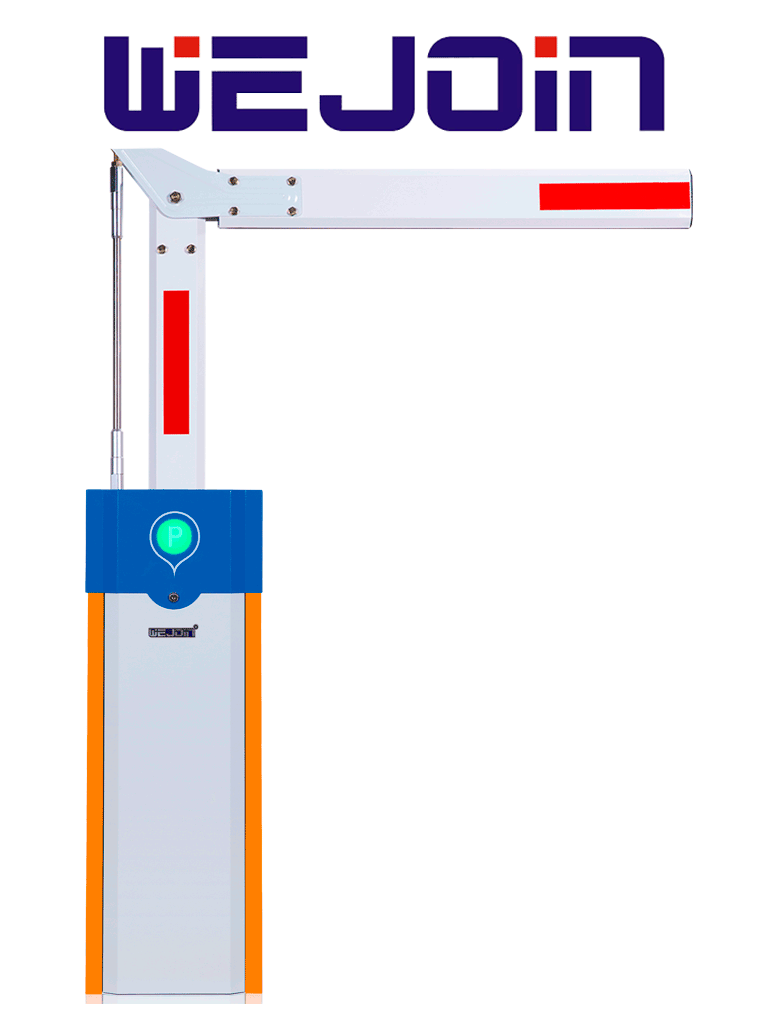 WEJOIN WJCB101VFIL33D90 - Barrera Vehicular Izquierda Alto Flujo / Motor 24 VDC / Brazo Octagonal Articulado De 3 Metros A 90 Grados / Velocidad 3 segundos / Dirección ajustable #MCI2