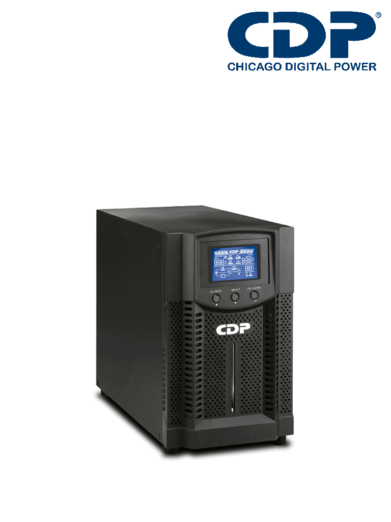 CDP UPO11-3 - UPS online 3000VA / 2700W / 4 Terminales de salida / Baterías 12V a 9AH X 6 / Respaldo 5min a carga completa / Requiere clavija o adaptador NEMA 5-20R 