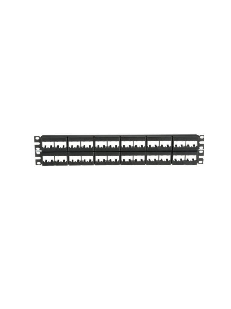 PANDUIT CPP48WBLY - Panel de distribución Mini-Com™, 48 puertos, 2 RU, Negro