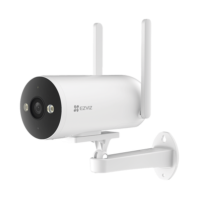 Cámara Bala / 4G / Resolución 3 Megapixel (2K) / Visión Nocturna en Color / AI Detección de Humanos y Vehículos / Defensa Activa con Sirena y Luz Estroboscópica / IP67 