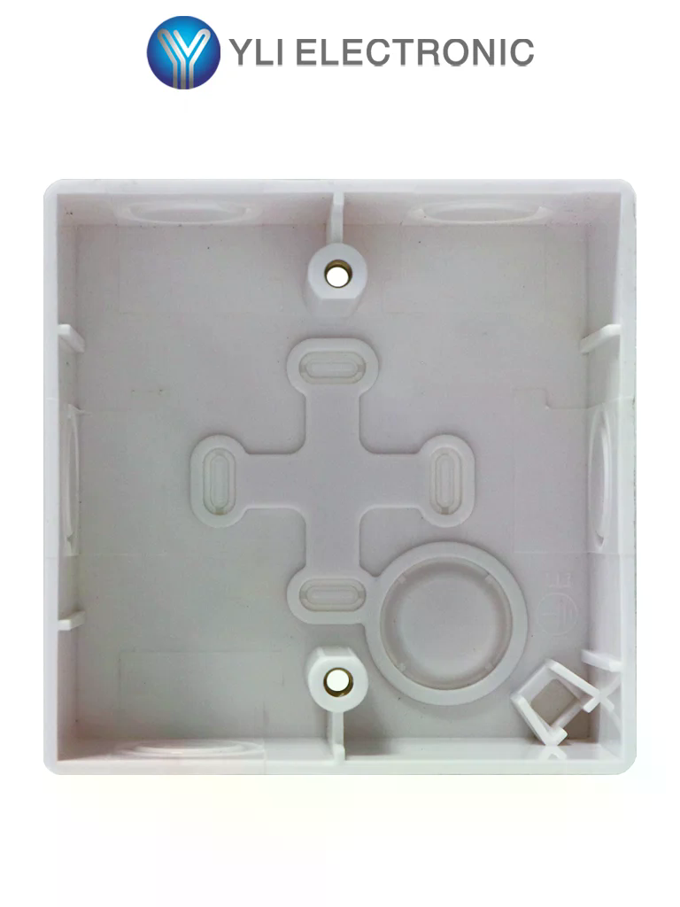 YLI MBB800BP - Caja de Montaje para Botón, Plástica, Forma Cuadrada