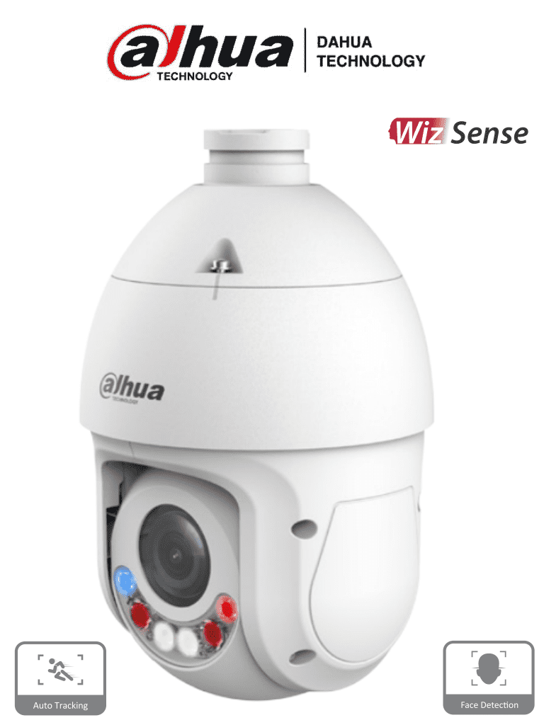 DAHUA SD4E425GB-HNR-A-PV1 - Cámara IP PTZ de 4 MP con WizSense, TiOC, FullColor, zoom 25x, Quick Pick, AutoTracking, SMD 4.0, IR 100 m, luz visible 50 m, E/S de alarma y audio, IP66 y PoE. Tecnología avanzada para tu seguridad #HL #FULLC #IMD