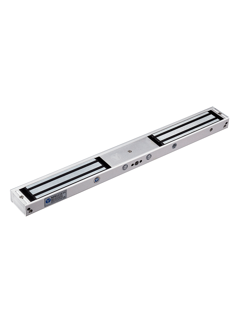 YLI YM180NDLED - Cerradura Magnética Doble con Indicador Led para Control de Acceso / Interior / Fuerza de Sujeción 180 Kg o 350 Lbs por lado / Compatible con Soporte MBK180NDZL y MBK180U #HD5