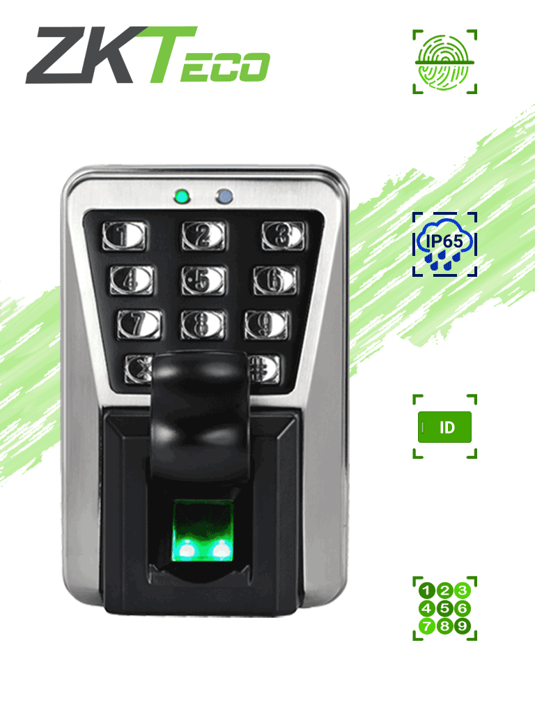 ZKTECO MA500 - Control de Acceso Profesional / 3,000 Huellas / 30,000 Tarjetas  RFID / Conexión TCPIP / IP65 #ZK9MAI4 #CA1