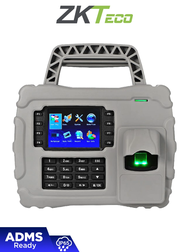ZKTECO S922ID4G- Control de Asistencia Portátil de Uso Rudo con Huella Digital BioID (5000), Tarjeta ID 125 KHz (30000), IP65, Batería de Respaldo, Conexión TCP/IP y Conectividad 4G #10% #HD8 #MCI2