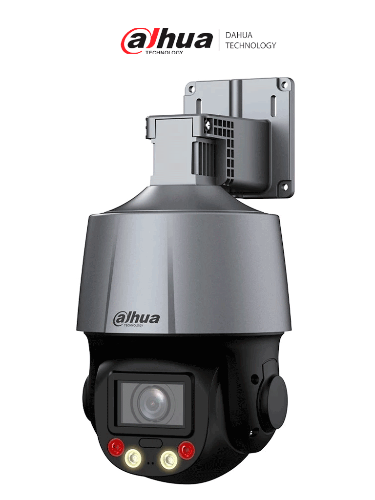 DAHUA DH-SD3C205DB-GNY-A-PV - Cámara IP PTZ de 2 Megapixeles/ 5x de Zoom Óptico/ WizSense/ Iluminador Dual/ IR de 50 Mts/ Micrófono y Altavoz Integrado/ Audio 2 Vías/ Protección Perimetral/ Disuasión Activa/ 1 Led de Luz Blanca/ IP66/ PoE/ 