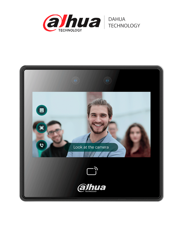 DAHUA DHI-ASI3213A-W - Control de Acceso con Reconocimiento Facial/ Pantalla de 4.3 Pulgadas/ Soporta 3000 Rostros, Usuarios y Passwords/ 5,000 Tarjetas Mifare (IC Card)/ 50 Administradores/ 300,000 Registros/ 99.99% de Presición/ FACT