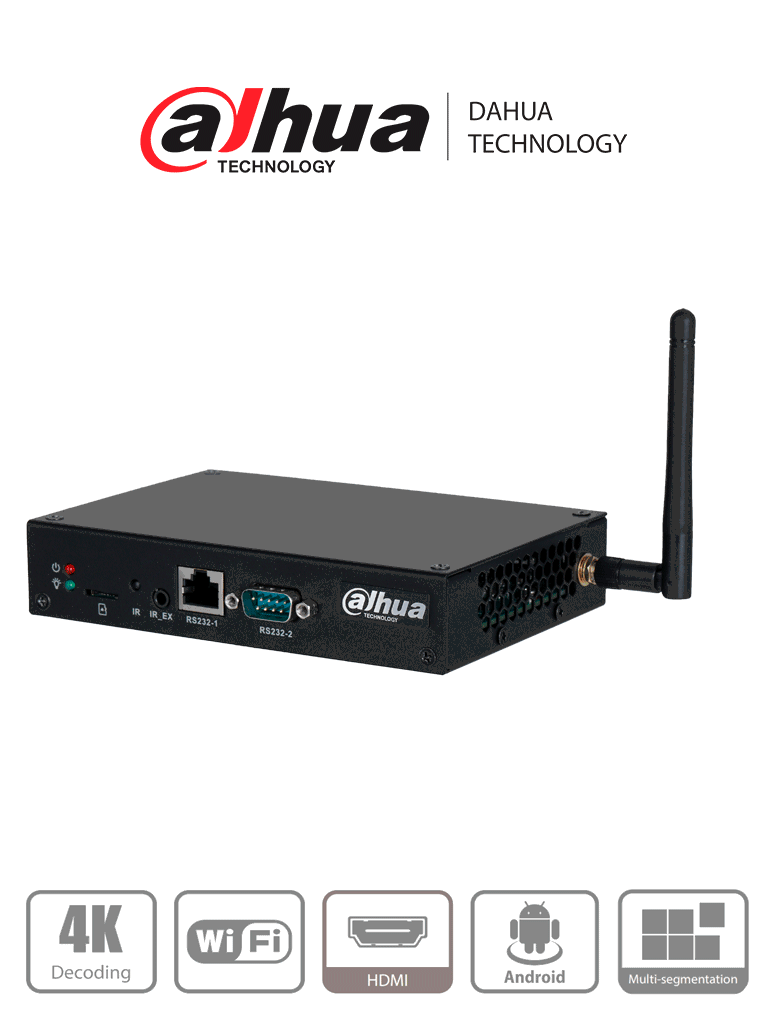 DAHUA DHI-DS04-AI400 - Caja Multimedia para Publicidad/Señalización Digital/ Android/ Compatible con Software MPS para Administración/ Ethernet