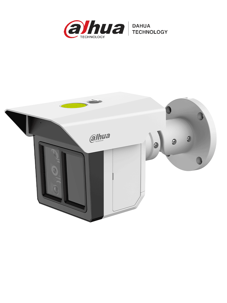DAHUA DH-IPC-MFW5241T2-E3-ASE - Cámara de seguridad de triple lente de 2MP de resolución, ideal para protección perimetral de largo alcance. Ofrece detección de humanos y vehículos a 100m, visión IR de 100m, tecnología ePoE, y resistencia IP67/IK10. #MCI1