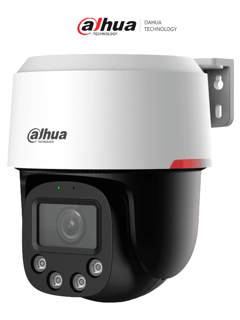 DAHUA DH-SD2C400NA-B-PV-0400-S2-PRO Cámara IP PT  de 4MP ofrece visión WizColor/ SMD3.0/ Protección perimetral/ audio bidireccional, detección de humanos, ranura MicroSD, IP66 y PoE #LoNuevo #WIZD