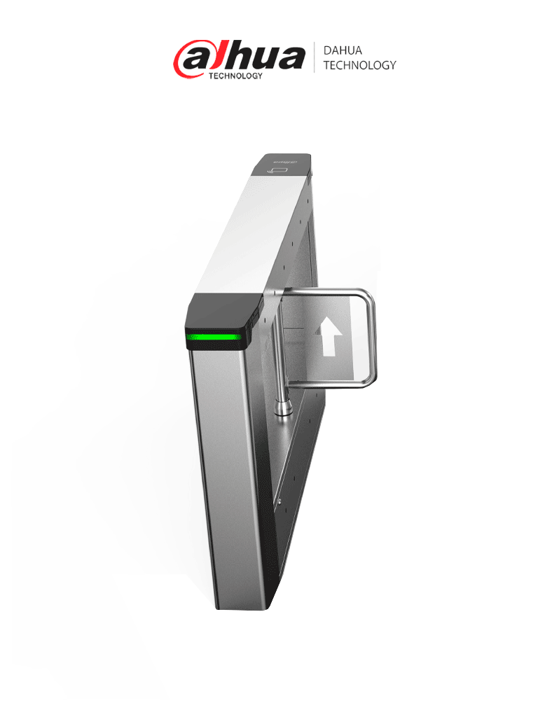 DAHUA DHI-ASGB611K-L - Swing Barrier Izquierda de Servomotor con capacidad de hasta 60 Personas por Minuto,apertura rápida ajustable (0.5s-1.6s), Carril de 600mm. Ideal para interiores o exteriores protegidos. Compatible con DHI-ASGB611K y DHI-ASGB621K-D