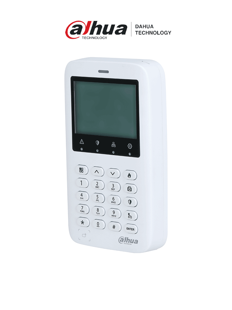 DAHUA DHI-ARK50C-R Teclado controlador de paneles ARC9 y ARC2/ Indicador de estatus de zona, armado y desarmado/ Armado y desarmado con NIP y Tarjeta IC / Múltiples funciones de cancelación, bypass, operaciones con relevadores #MA