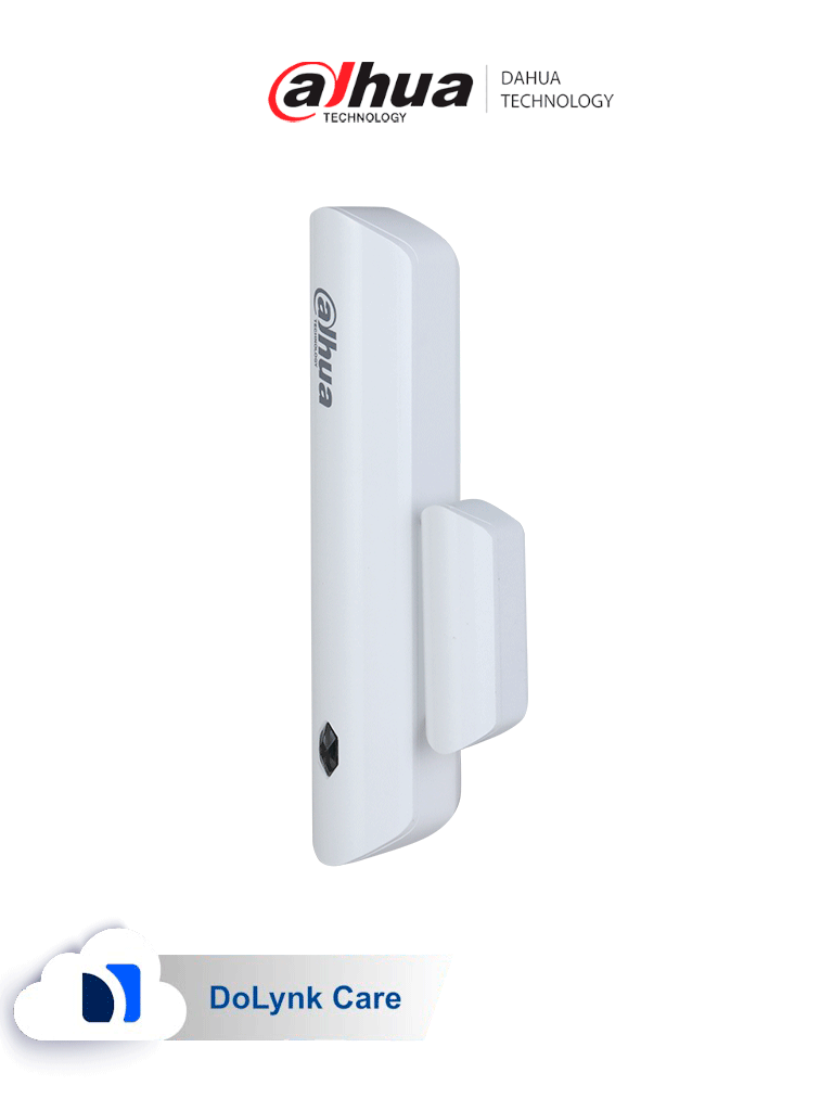 DAHUA DHI-ARD323-W2(S) - Contacto Magnético Inalámbrico Interior/ Diseño Compacto/ 1 Entrada de Contacto Seco / Led Indicador / Alarma de Batería Baja / Detección de Intensidad de Señal / Función de Salto de Frecuencia/ #Alarmasdahua #MAYAL