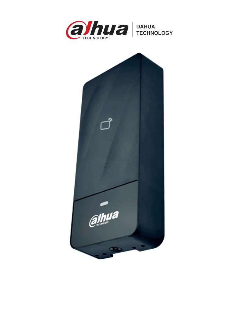 DAHUA ASR1200E-D - Lectora de tarjetas  ID 125 Khz / Para exteriores / IP66 / Conexion  Wiegand o  RS485 / Indicador de luz y sonido #AccesoProfesional