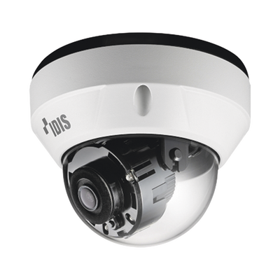 DOMO IP 8MP (INTELLIGENT CODEC) |  LENTE FIJO 3.3 MM | IK10/IP67 |  IR 20 M | ENTRADA/SALIDA DE ALARMA | POE | ICR DIA/NOCHE | MICROSD (256 GB) | VIDEOANALITICOS EMBEBIDOS