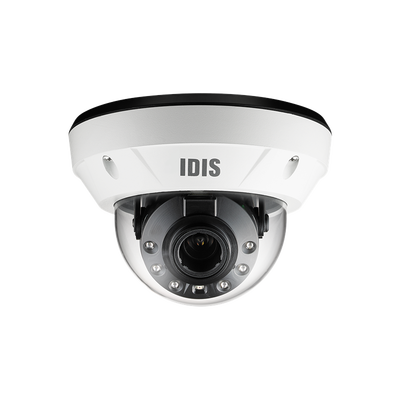 Domo IP 8MP | Varifocal MOTORIZADO | IK10/IP67 |  IR 40 m | Entrada/Salida de Alarma | POE | ICR Dia/Noche | MicroSD Hasta 256 GB | Videoanaliticos Integrados | Cumple con NDAA