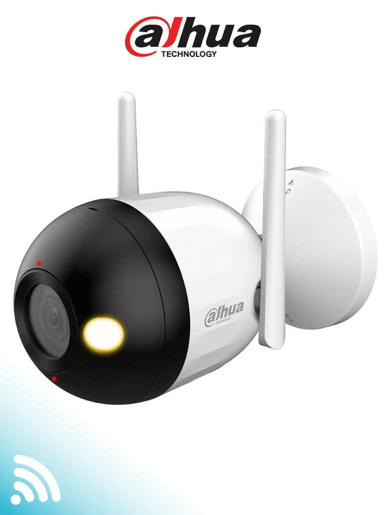 DAHUA F4CN-PV - Cámara IP Bullet WiFi de 4 Megapíxeles/Full Color + Iluminación Dual Intelingente/ Disuasión Activa/ Audio 2 Vías/ Microfono y Altavoz Integrados/ 30 Metros de Iluminación/ IA/ IP67/ #WiFiDahua#DHWifi #MCI2 #WDA