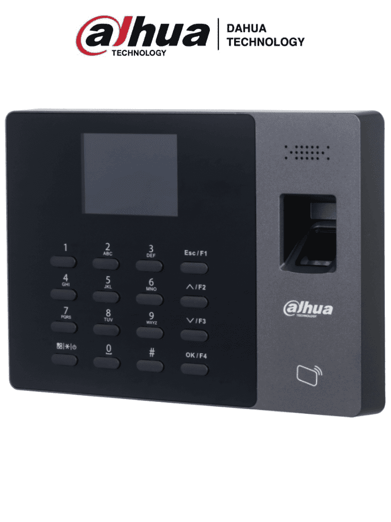 DAHUA ASA1222GL-D - Control de Asistencia Stand Alone con Batería Incluida/ 1000 Usuarios, Passwords y Tarjetas ID/ 2000 Huellas/ 100,000 Registros de Asistencias/ Protocolos TCP/IP/UDP/IPv4/  USB p/Exportar Registros/ Horarios