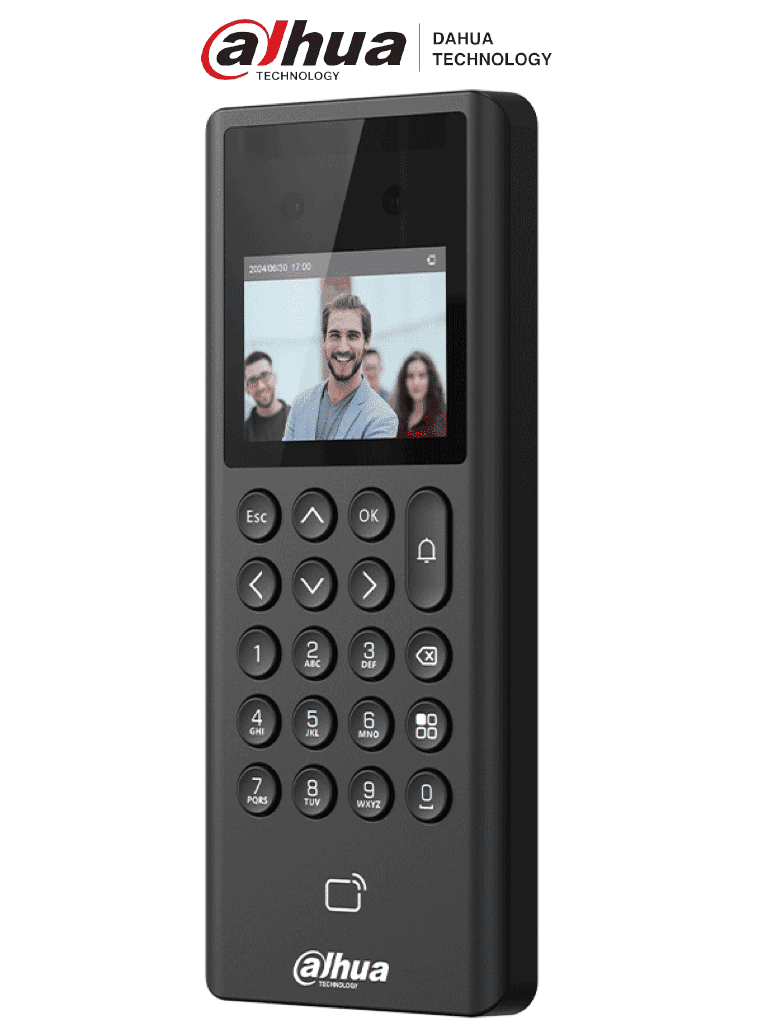DAHUA ASI3203E -Control de Acceso y Asistencia con Reconocimiento Facial y pantalla de 2.4".Almacena 1,000 rostros, usuarios y contraseñas, 3,000 tarjetas Mifare. Admite 50 administradores y 100,000 registros,con 99.99% de precisión #LoNuevo #DM #MCI1