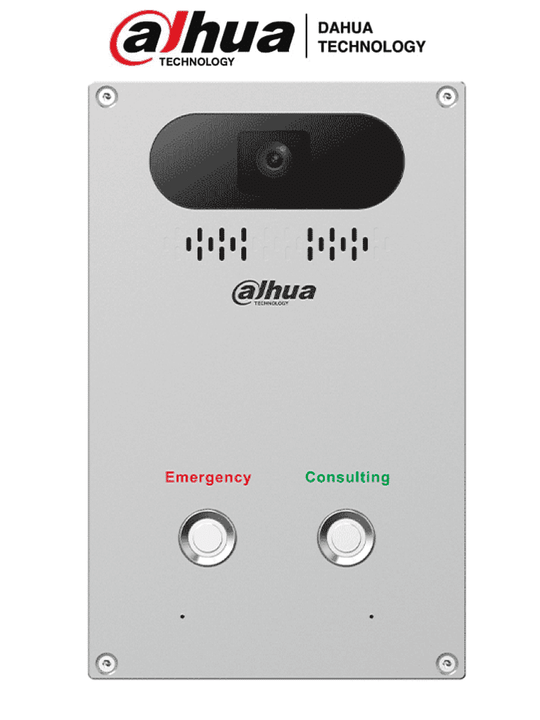 DAHUA VTA2502G - Video Intercomunicador de Emergencia/ 4 Megapixeles/ Llamada de Emergencia con 1 Click/ Protocolo SIP/ Microfono de Alta Sensibilidad y 2 Altavoces/ Soporta Transmisión de Audio Grupal/ IP65 y IK10/ #LoNuevo #MCI1