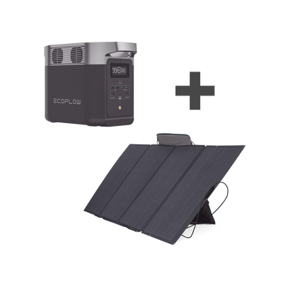 Kit de Estación de Energía Portátil 1024Wh + Panel Solar Flexible 400W 