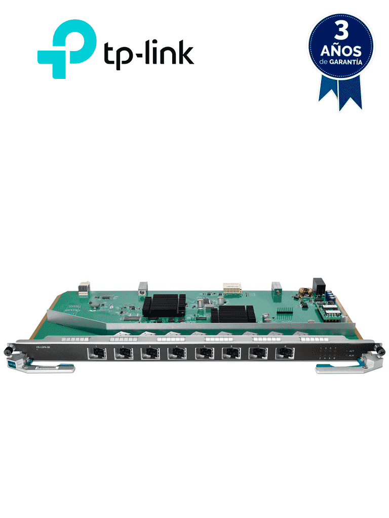 TP-LINK DS-LGPA-08 -  Tarjeta de Servicio 8 Puertos GPON para OLT DSP8000X2 , Spliteo de 1:128 , Conexión de Hasta 1024 Clientes , Distancias de Hasta 20 Km , Intercambio en caliente, Gestión Centralizada DPMS