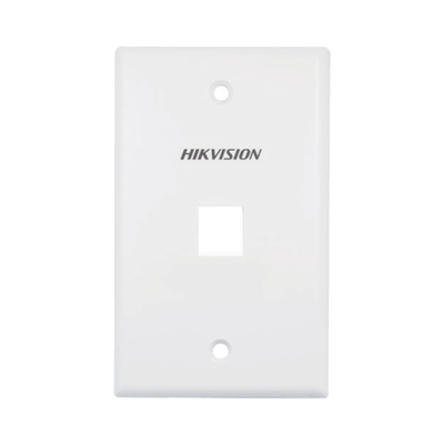 Placa de Pared (Face Plate) / 1 Puerto / Color Blanco / Caja con 20 Piezas / ABS