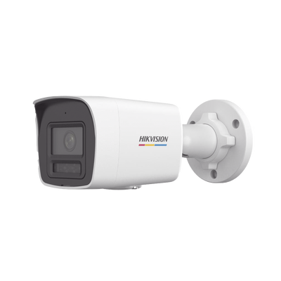[Dual Light + ColorVu] Bala IP 6 Megapixel / Lente 2.8 mm / 30 mts IR + 30 mts Luz Blanca / Micrófono Integrado / ACUSENSE Lite / Exterior IP67 / WDR 120 dB / PoE / Micro SD / ONVIF 