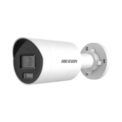 [Dual Light + ColorVu 3.0 + HikAI] Bala IP 6 Megapixel / Lente 2.8 mm / 40 mts IR + Luz Blanca / 2 Microfonos Integrados / Exterior IP67 / Estrobo Azul y Rojo /  WDR 130 dB / ACUSENSE 3.0 / Metal / NEMA 4X / ACUSEARCH