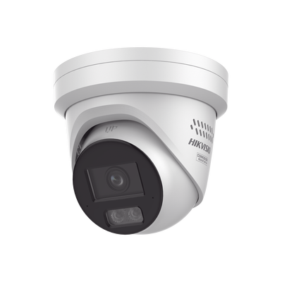 [Dual Light + ColorVu 3.0 + HikAI] Turret IP 6 Megapixel / Lente 2.8 mm / 30 mts IR + Luz Blanca / 2 Microfonos Integrados / Exterior IP67 / Estrobo Azul y Rojo / WDR 130 dB / ACUSENSE 3.0 / Metal / NEMA 4X / ACUSEARCH