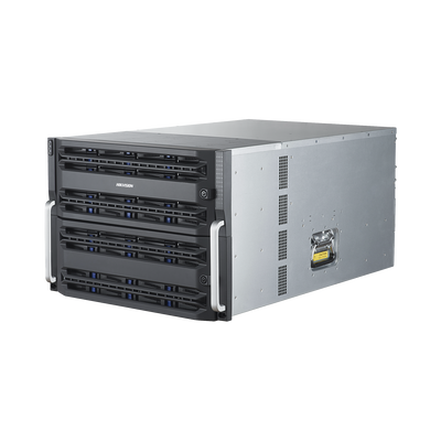 Servidor de Almacenamiento en Red / Soporta 48 Discos Duros (No Incluye Discos) / Soporta Hasta 512 Canales IP / Controlador Simple 