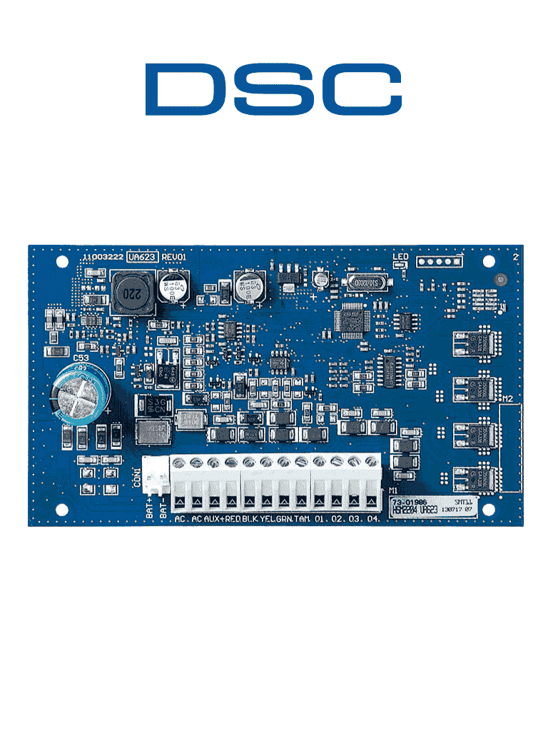 DSC HSM2204 - Módulo Fuente con 4 Salidas Programables de Alta Corriente compatible con panel NEO, PRO 