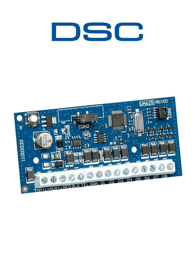 DSC HSM2208 - Módulo Expansor de 8 Salidas Programables de baja corriente compatible con panel NEO, PRO #Qolsys #MCI2