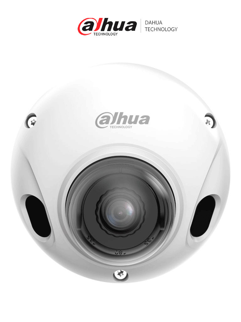 DAHUA DH-DAE-CPC5241FPN-0280B - Cámara IP Domo para NVR Movil de 2 Megapixeles, lente de 2.8mm con  106.9° de apertura, IR de 20m, WDR de 120dB, y es ideal para conteo de personas en vehículos. Resistente IP67 e IK10.