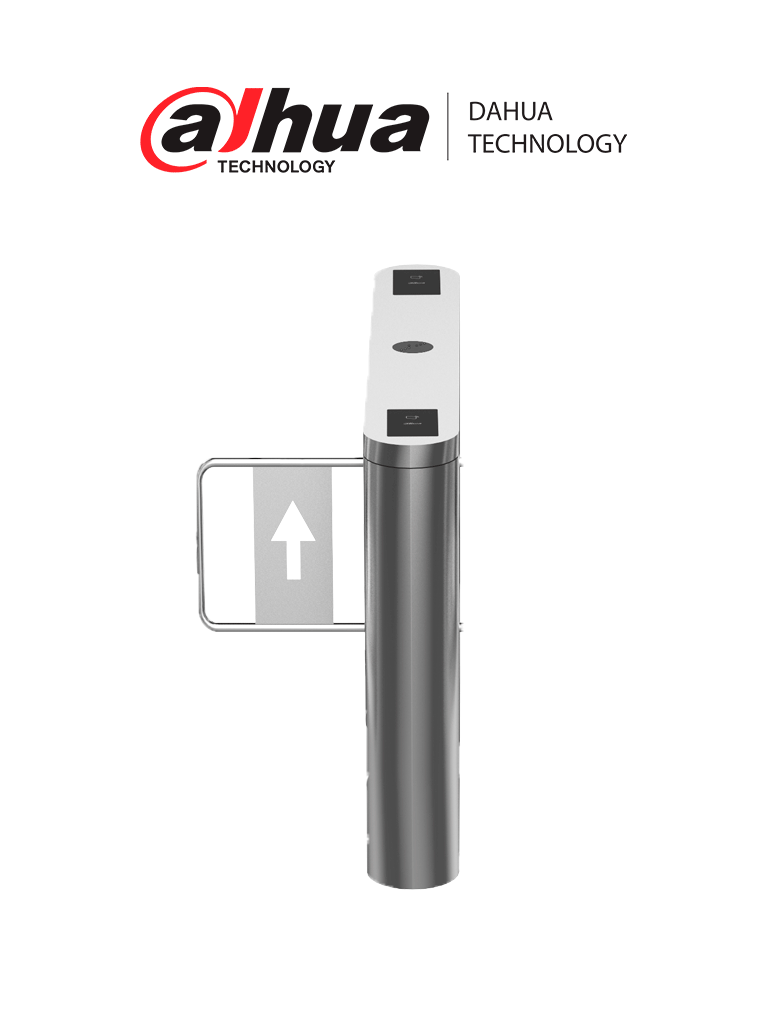 DAHUA DHI-ASGB611K-R - Swing Barrier (Barrera Medio Cuerpo) Derecha/ Servo Motor/ 12 Pares IR/ 20-60 Personas por Minuto/Apertura ajustabel 0.5s-1.6s/ Carril de 600mm/Exterior Protegido-Interior/ Compatible con DHI-ASGB610K-L y DHI-ASGB621K-D