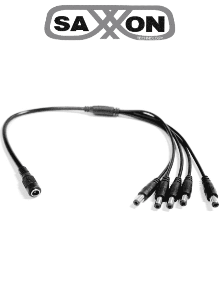 SAXXON SXF55 - Divisor de energía / Tipo pulpo / 1 Conector hembra / 5 Conectores macho / Cable de cobre / #TVCSAX