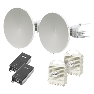 Enlace a la velocidad de la fibra, Banda Libre en México, Sin Interferencia, 10 Gbps Reales Full Duplex, 5 km