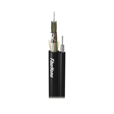 Kilómetro de Fibra Óptica Aérea Figura 8 G.652D, Monomodo de 24 Hilos, Exterior, Span 100, Loose Tube